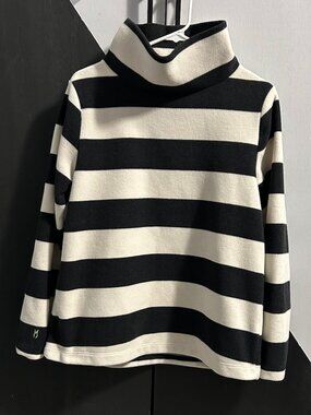 Dudley Stephens Milton Street Turtleneck Fleece Striped Pullover Women's L